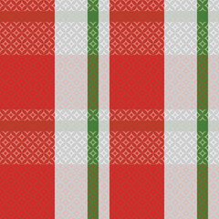 Tartan Plaid Seamless Pattern. Checkerboard Pattern. Template for Design Ornament. Seamless Fabric Texture. Vector Illustration