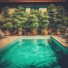 Marijuana Pool - AI Generated
