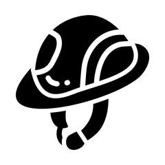 helmet of construction tool hand drawn vector illustration