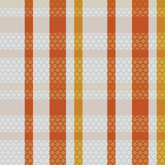 Tartan Plaid Seamless Pattern. Gingham Patterns. Traditional Scottish Woven Fabric. Lumberjack Shirt Flannel Textile. Pattern Tile Swatch Included.