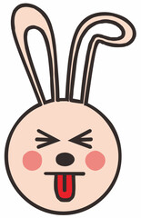 Face Animal Emoticon Vector Element