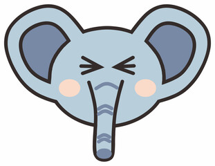 Face Animal Emoticon Vector Element