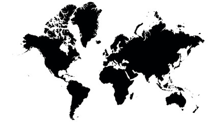 Mapa świata. Kontynenty.  - obrazy, fototapety, plakaty