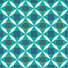 Blue seamless geometric pattern