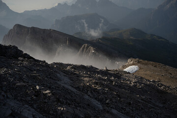 Nebel am Berg - die Gewalt der Natur