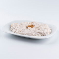yoghurt with walnut and cheese
