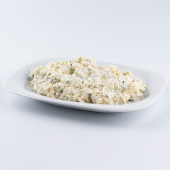 zucchini salad with yoghurt and garlic