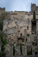 old village in france Saint-Montan castle