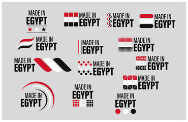 Made in Egypt graphic and label set.