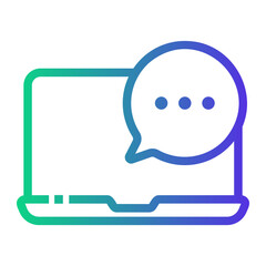Naklejka premium message icon