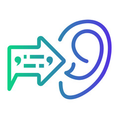 Obraz premium ear icon