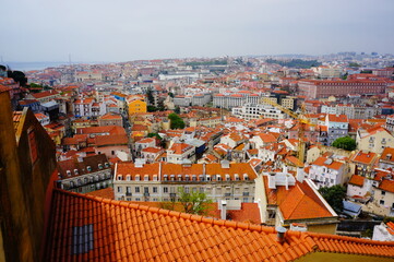 Fototapeta na wymiar Lisboa, Lisboa, view, paisagem, parage, city, buildings, roof, rooftop