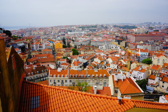 Lisboa, Lisboa, view, paisagem, parage, city, buildings, roof, rooftop