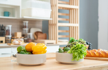 Vegetables in a kitchen
