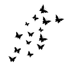 Fototapeta na wymiar Flying Butterfly Illustration