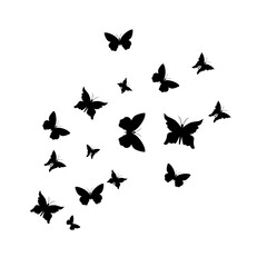Obraz na płótnie Canvas Flying Butterfly Illustration