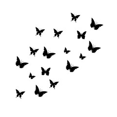 Obraz na płótnie Canvas Flying Butterfly Illustration