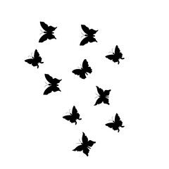 Fototapeta na wymiar Flying Butterfly Illustration