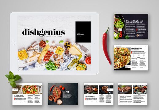 Digital Cookbook Layout