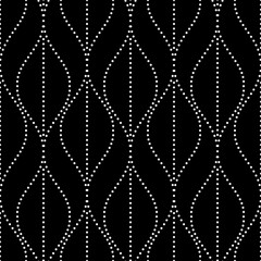 Vector seamless texture. Modern geometric background. Grid of dots.