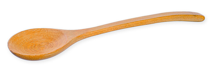 Wooden spoon isolated on transparent background PNG image
