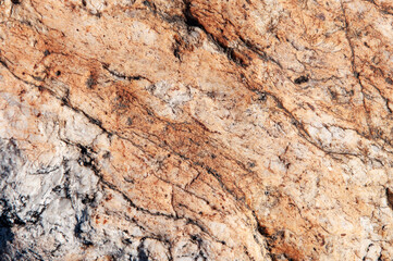 Texture of cracked brown stone