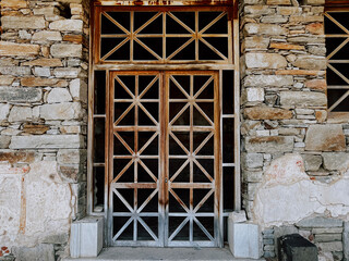 old wooden door