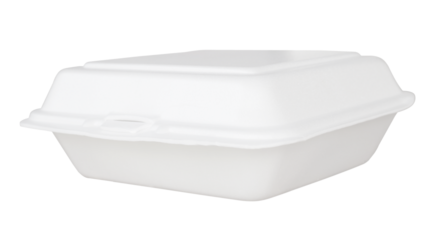 white foam box use for multipurpose isolated png.