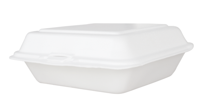white foam box use for multipurpose isolated png.