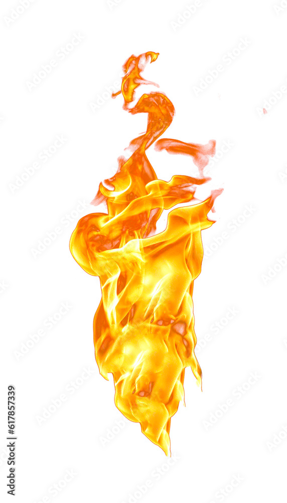 Aufkleber fire flame on transparent background isolated png..