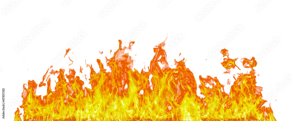 Aufkleber fire flame on transparent background isolated png..