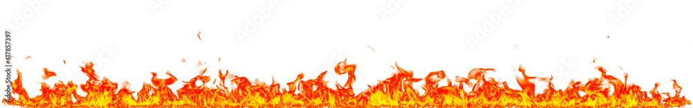 Aufkleber fire flame on transparent background isolated png..