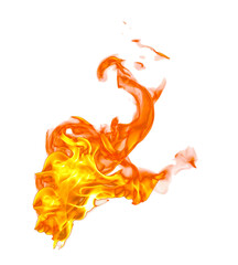 Fire flame on transparent background isolated png.. © Prasong Takham