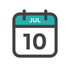July 10 Calendar Day or Calender Date for Deadlines or Appointment