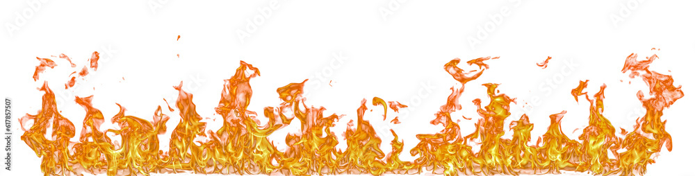 Aufkleber fire flame on transparent background isolated png..