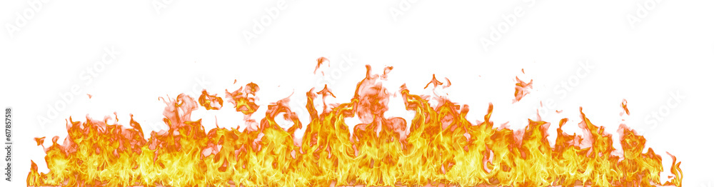 Aufkleber Fire flame on transparent background isolated png..