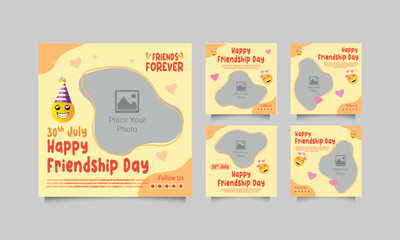 Friendship day celebration post, Friendship day Social Media Post, friendship day instagram posts collection