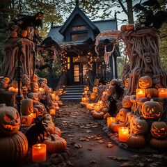 Halloween Dekoration Haus