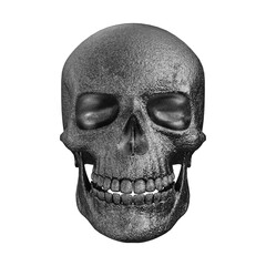 Human skull isolated. Without background. PNG. Skeleton. 6
