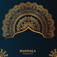  Luxury mandala background with golden arabesque pattern arabic islamic east style