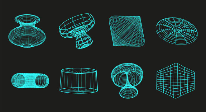 shape, retro, abstract, y2k, element, graphic, design, vector, geometric,