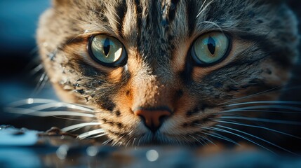 A cute Savannah cat.