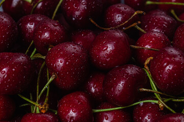 cherry close-up. cherry macro