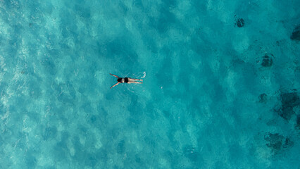Swimming in the sea