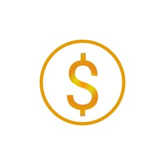 Money icon. Cash sign bill symbol
