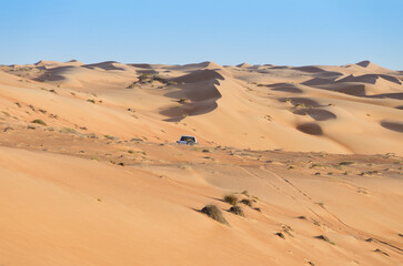 Fototapeta na wymiar Aventura en el desierto