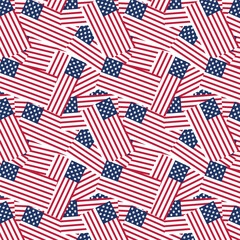 happy 4th of july independence day america flag freedom seamless pattern