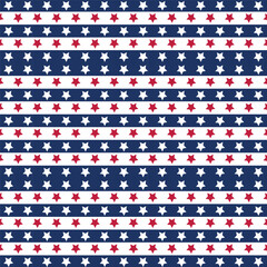 happy 4th of july independence day america stars freedom seamless pattern