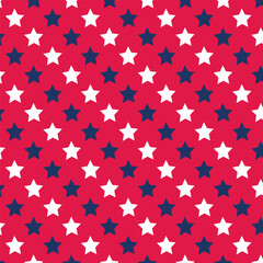 happy 4th of july independence day america stars freedom seamless pattern