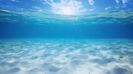 Naklejka na ściany i meble Underwater picture of a swimming pool